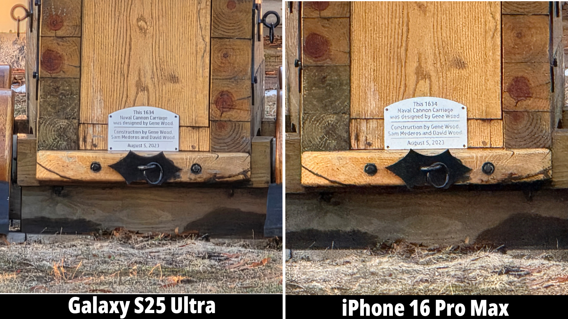 Samsung Galaxy S25 Ultra camera versus the iPhone 16 Pro Max