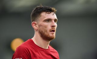 Andy Robertson playing for Liverpool, 2023