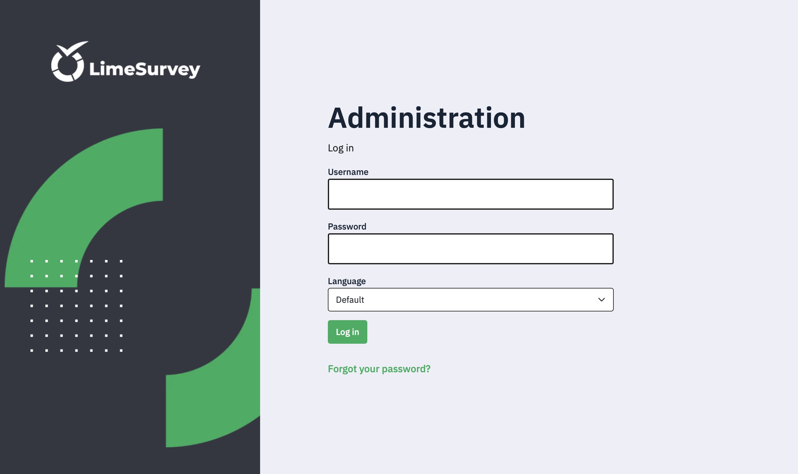 LimeSurvey administration page