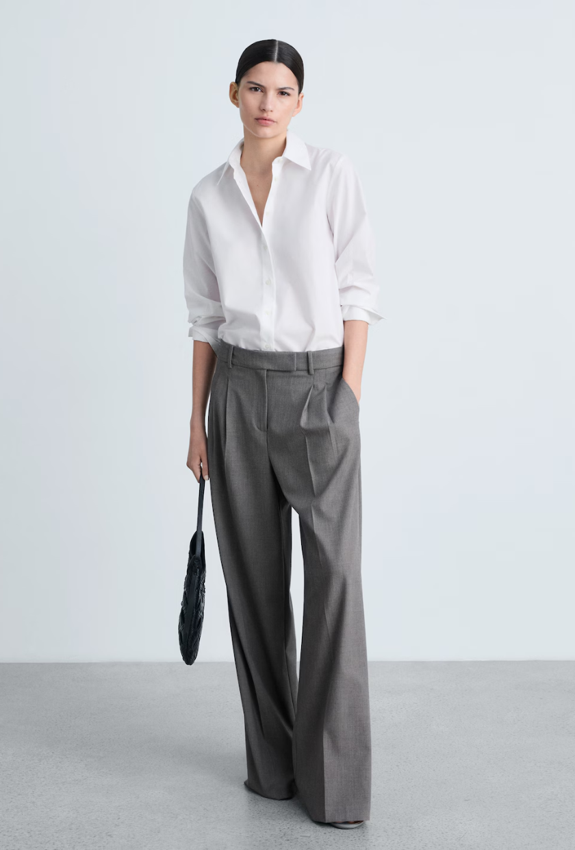 An image of Mango tailored trousers.