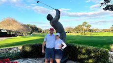 Lauren Katims and her husband at Bay Hill