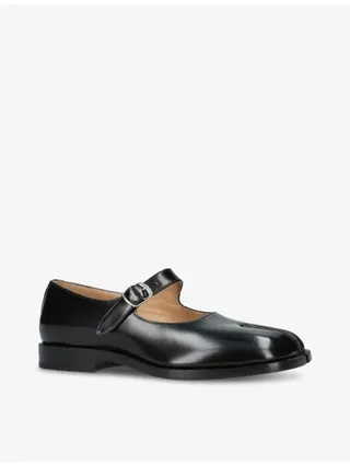 Tabi Split-Toe Leather Mary-Janes