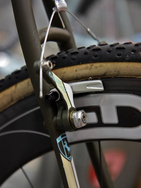 Vanilla uses its own brake stud system specifically designed around Paul cantilevers. The custom studs locate the arm much closer to the seat stay for less flex and better braking performance.