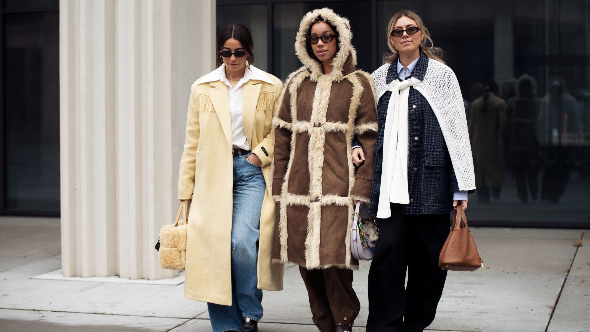 three women at copenhagen fashion week
