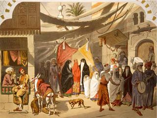 Frank Gardner's favourite painting, The Marriage of an Arab in Cairo by Henri de Montaut.