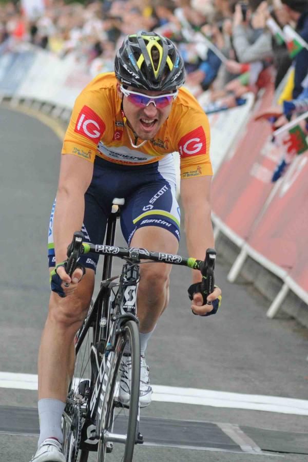 Leigh Howard lost his gold race leader's jersey in the Tour of Britain