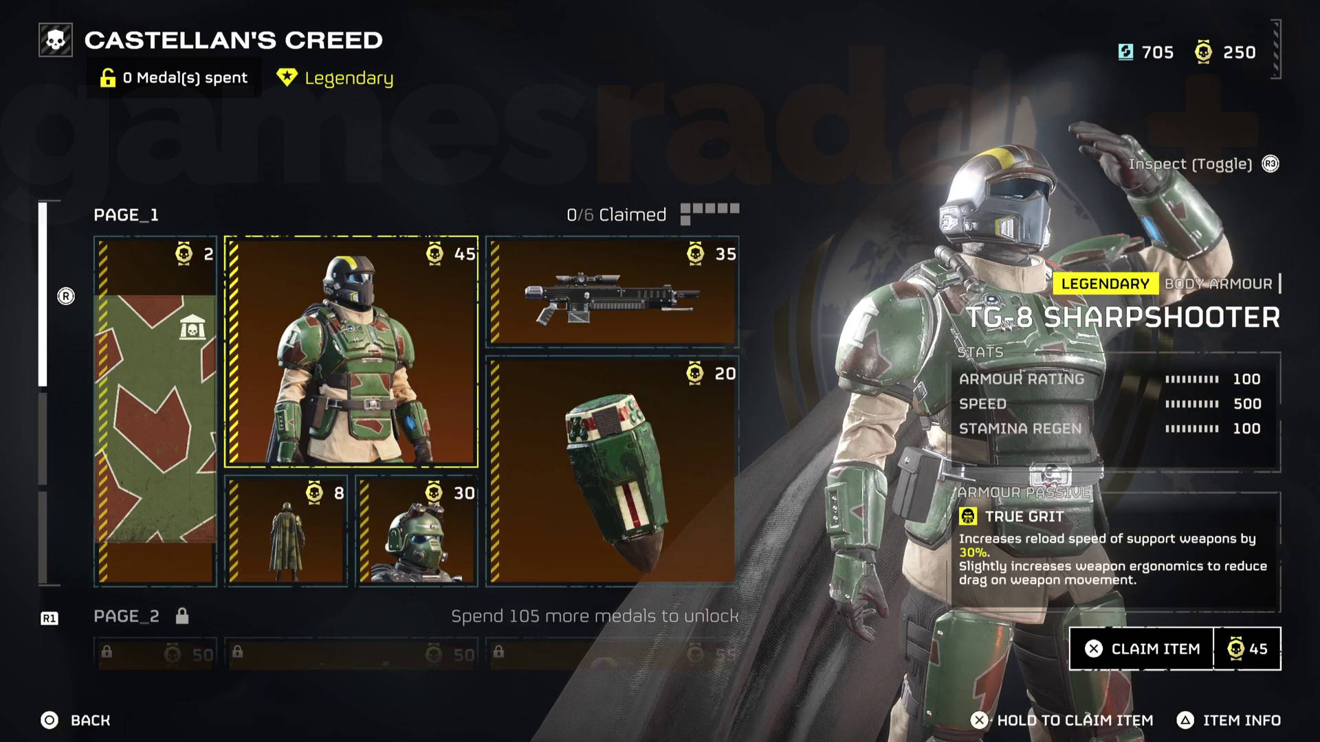 Helldivers 2 Warhammer 40K Warbond sharpshooter kasrkin armour on page 1
