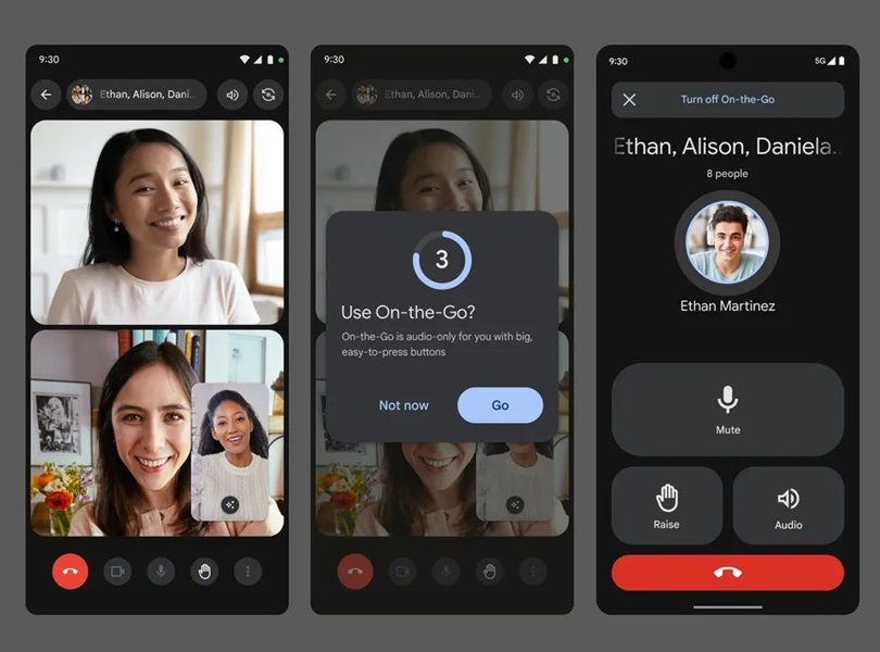 Google Meet prepares to roll out its "on-the-go" mode.