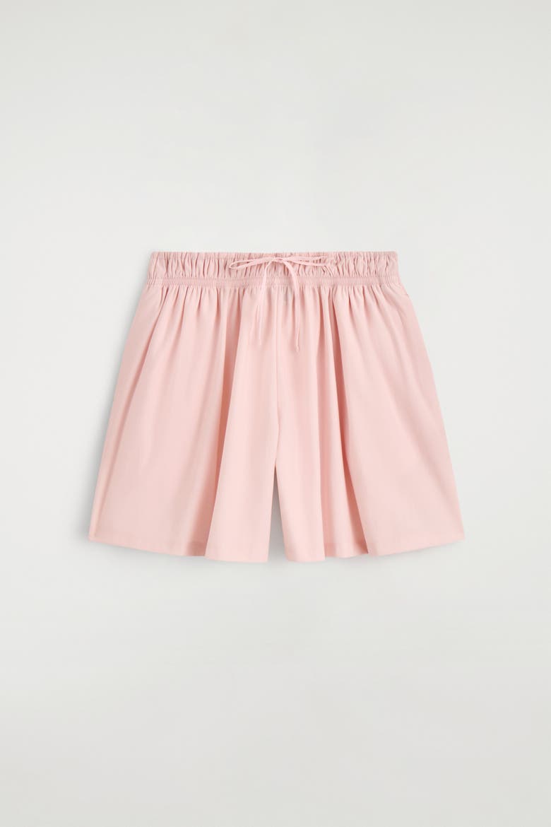 Ruched-Waist Shorts