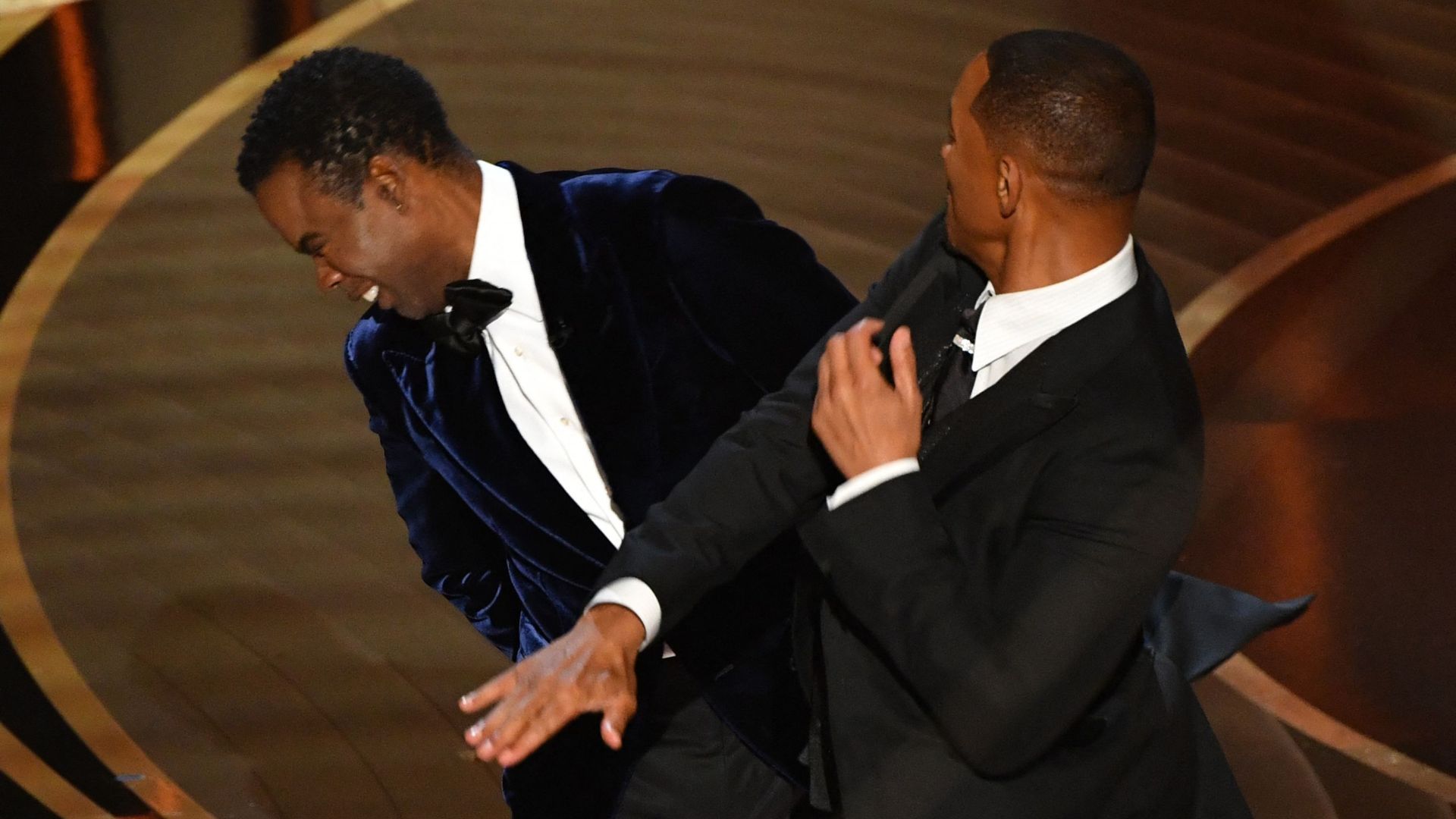 Will Smith slaps Chris Rock at the 2022 Oscars