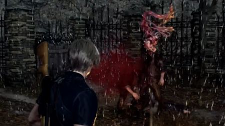 Resident Evil 4 Remake rain