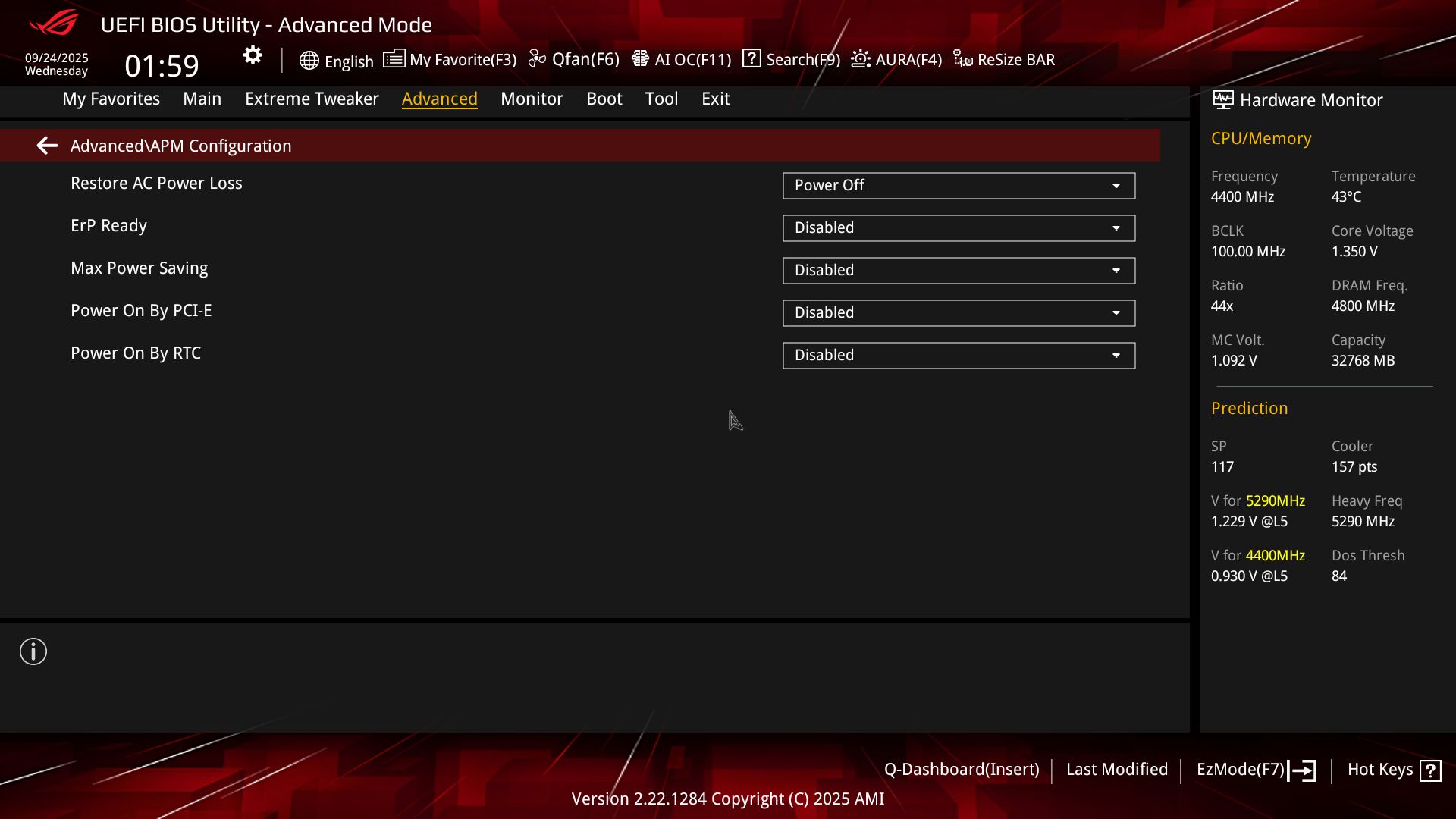 Asus ROG Crosshair X870E Extreme - BIOS Images