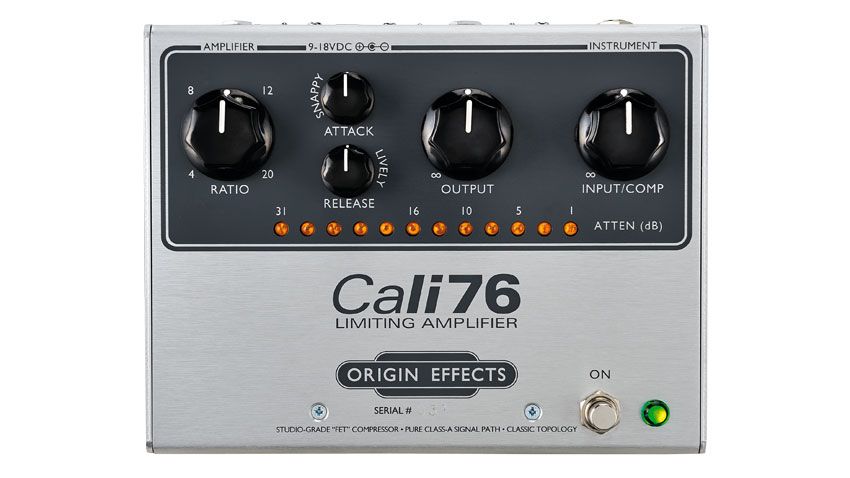 The Cali76 is hand-built to a high standard, sporting a brushed aluminium chassis with the connections round the back