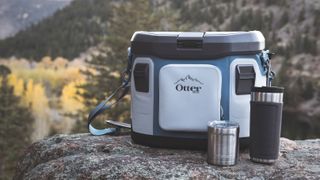 A cooler looking out on a stunning view