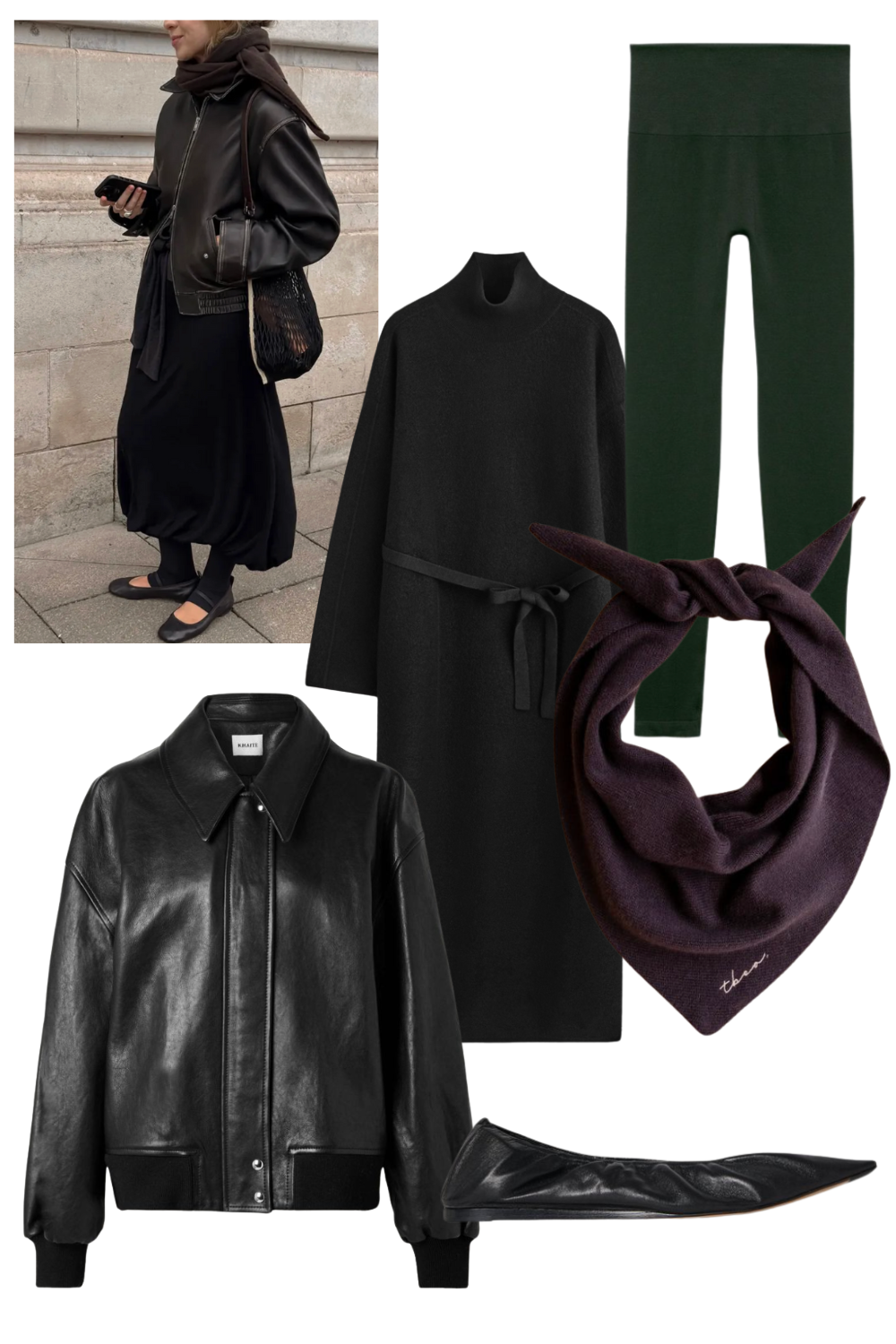 @brittanybathgate wears triangle scarf