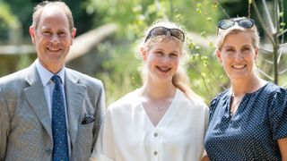 Prince Edward and Sophie with Lady Louise Windsor during a visit to The Wild Place Project