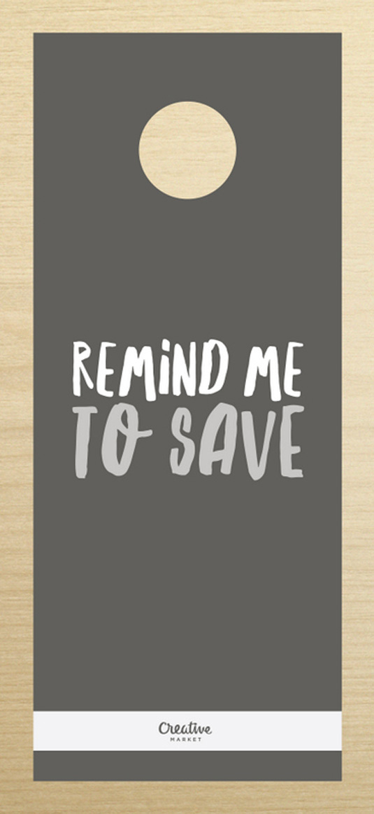 Designer door hanger