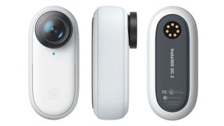 Product shot of the Insta360 Go 2, one of the best body cameras