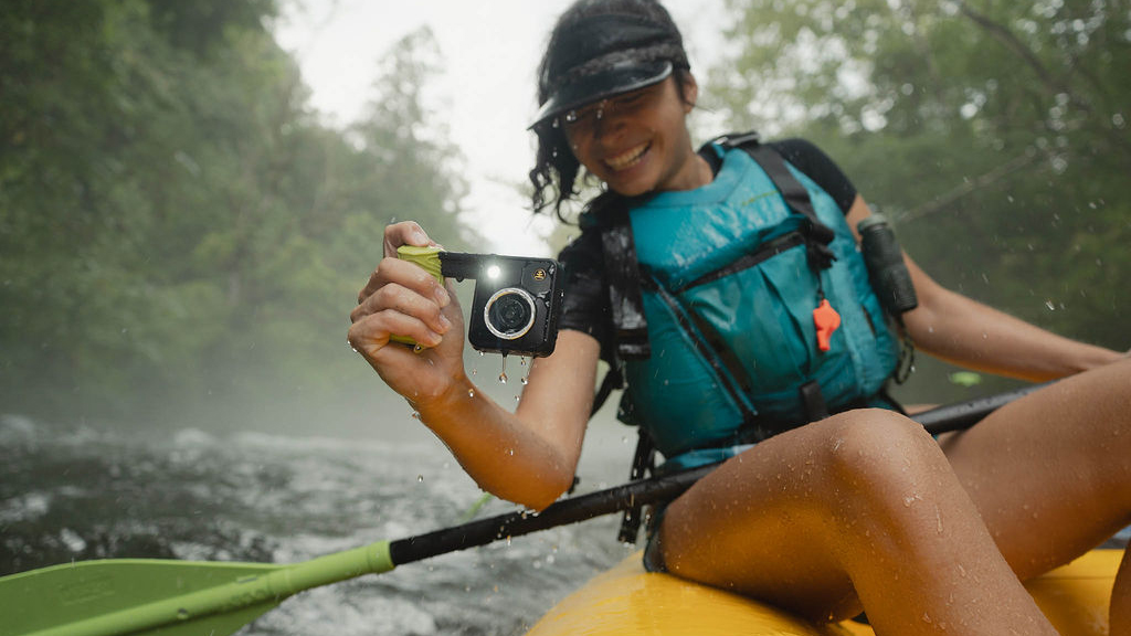 The Nocs Provisions Portal AFN7 Adventure Camera used outdoors