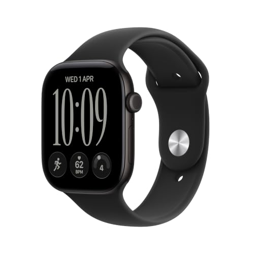 Apple Watch Series 12 Gps 46mm Smartwatch Black Aluminium Case