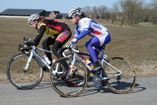 Megan Guarnier (Rabo Women) struggled on today's stage