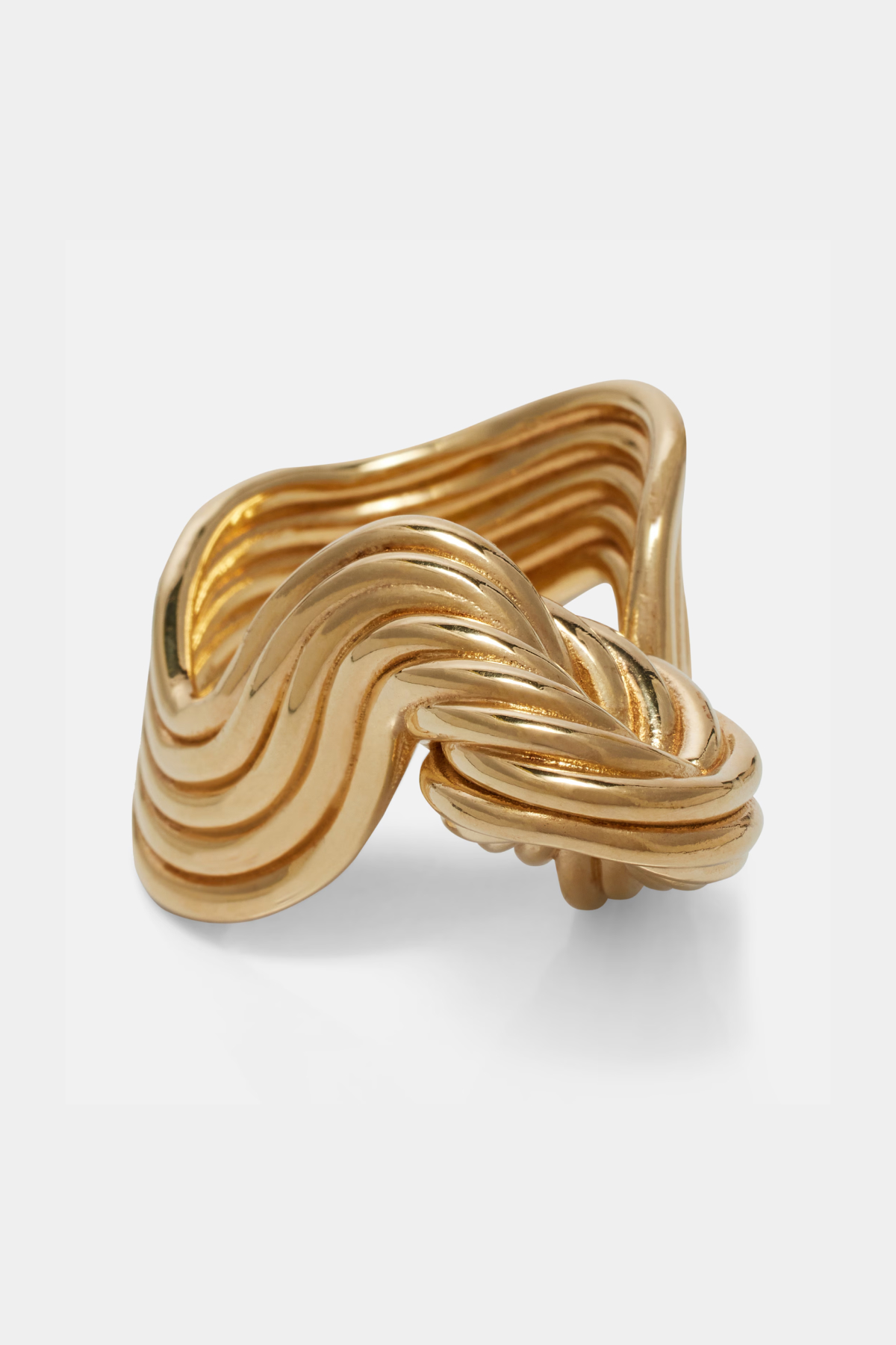 Gold-Plated Sterling Silver Ring Bottega Veneta