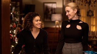 Antonia Gentry as Ginny and Brianne Howey as Georgia in Ginny and Georgia