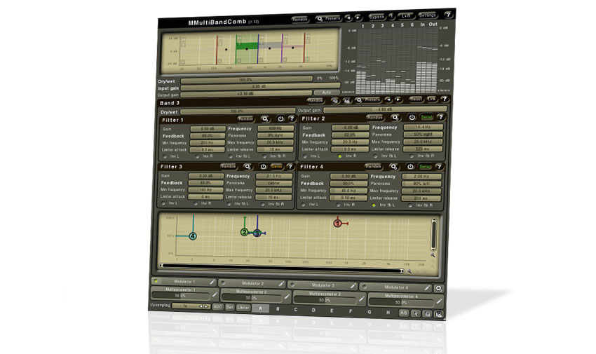 Comb filtering involves combining a signal with a slightly delayed version of itself, resulting in some frequencies cancelling each other out and others being reinforced