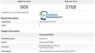 Note 7 Geekbench