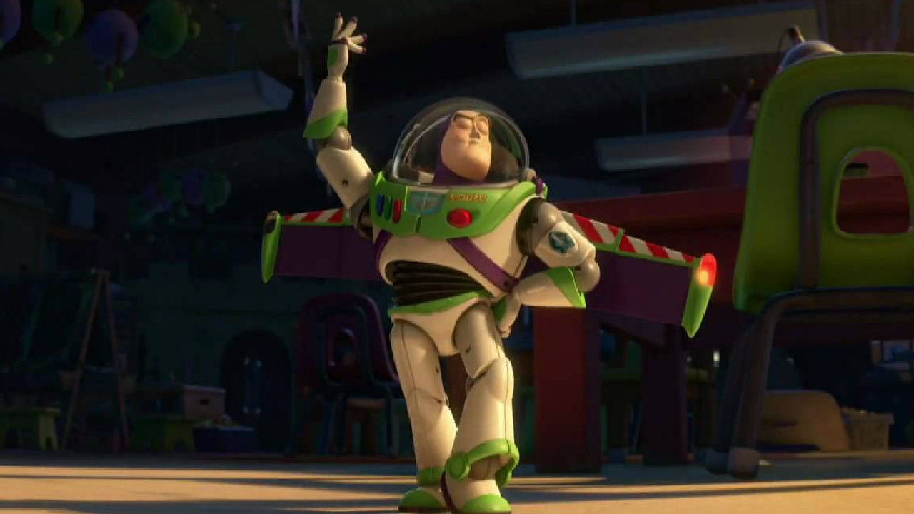 Bourdonnement en mode espagnol dans Toy Story 3.