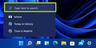Windows 11 Search hover menu