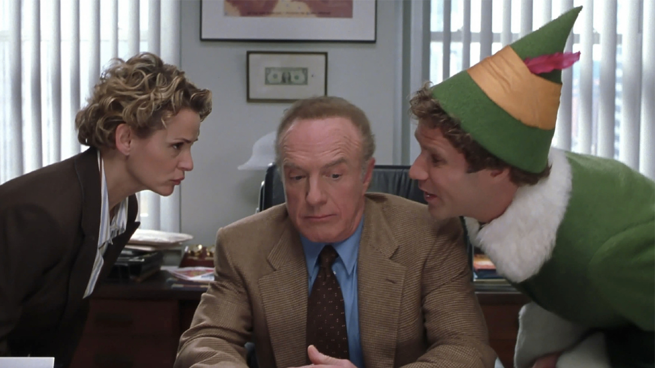 Amy Sedaris, James Caan, and Will Ferrell in Elf