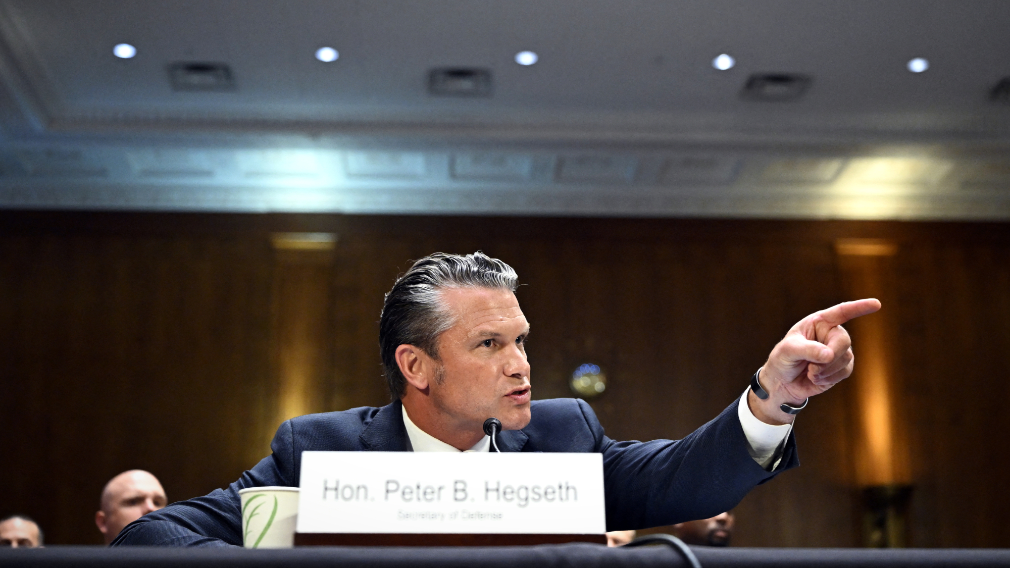 Defense Secretary Pete Hegseth at Senate hearing