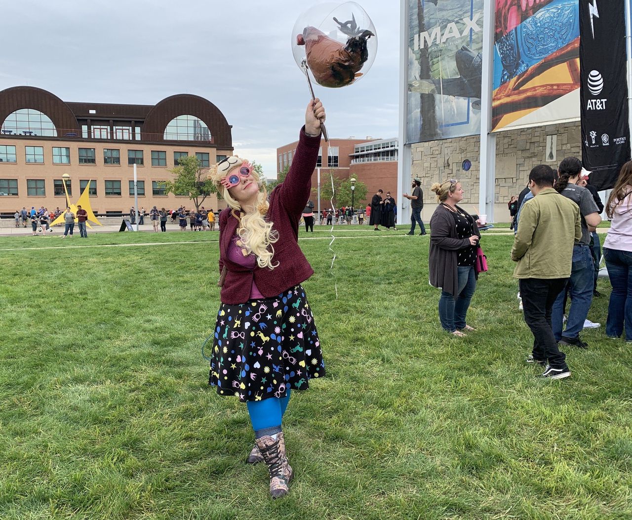 HPWU Fan Festival Luna Lovegood and fire chicken