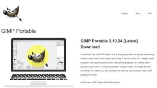 GIMP Portable website screenshot