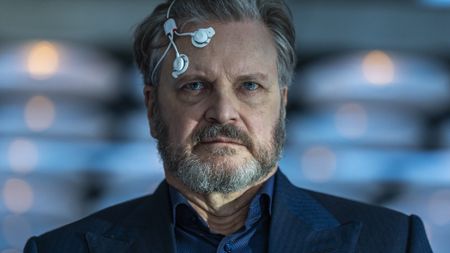 Colin Firth in DISCLOSURE DAY, directed by Steven Spielberg.