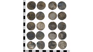 a photo of a coin hoard