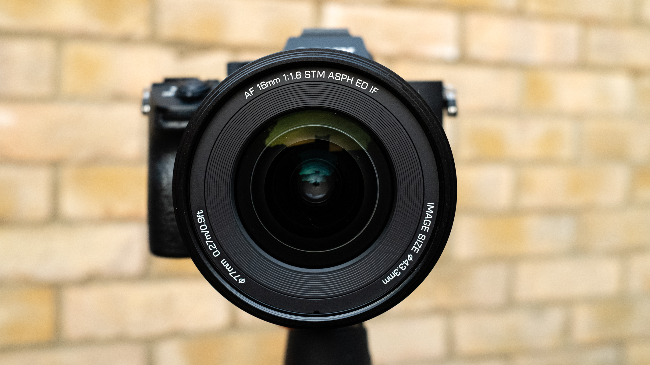 Viltrox AF 16mm f/1.8 FE front element