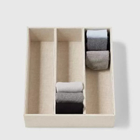 Marie Kondo Linen 3-Section Drawer Organizer | $19.99 at The Container Store