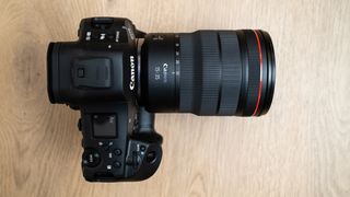 Canon RF 15-35mm f/2.8L IS USM attached to a Canon EOS R1