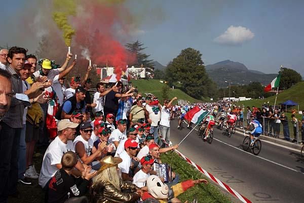 The fans really got into the race.