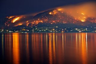 A large fuel-reduction burn in Hobart in May 2013.