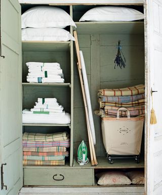 Marie Kondo’ new Netflix series, organized bed linen cupboard