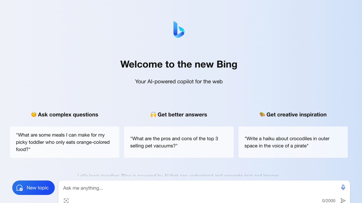 Bing Homepage