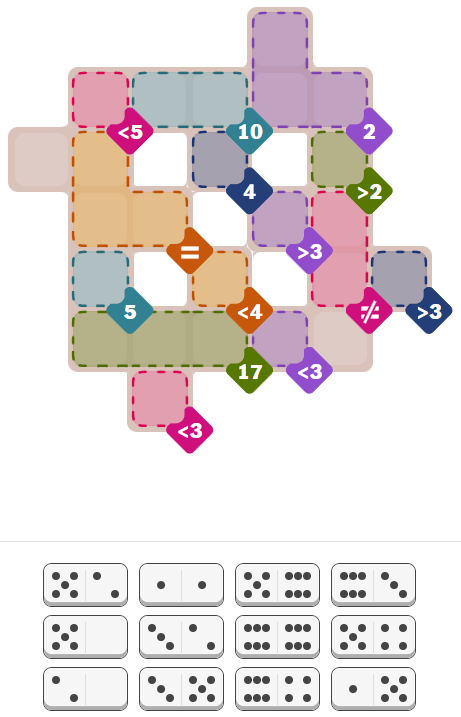 Unsolved grid Hard NYT Pips Puzzle for Thursday, April 23