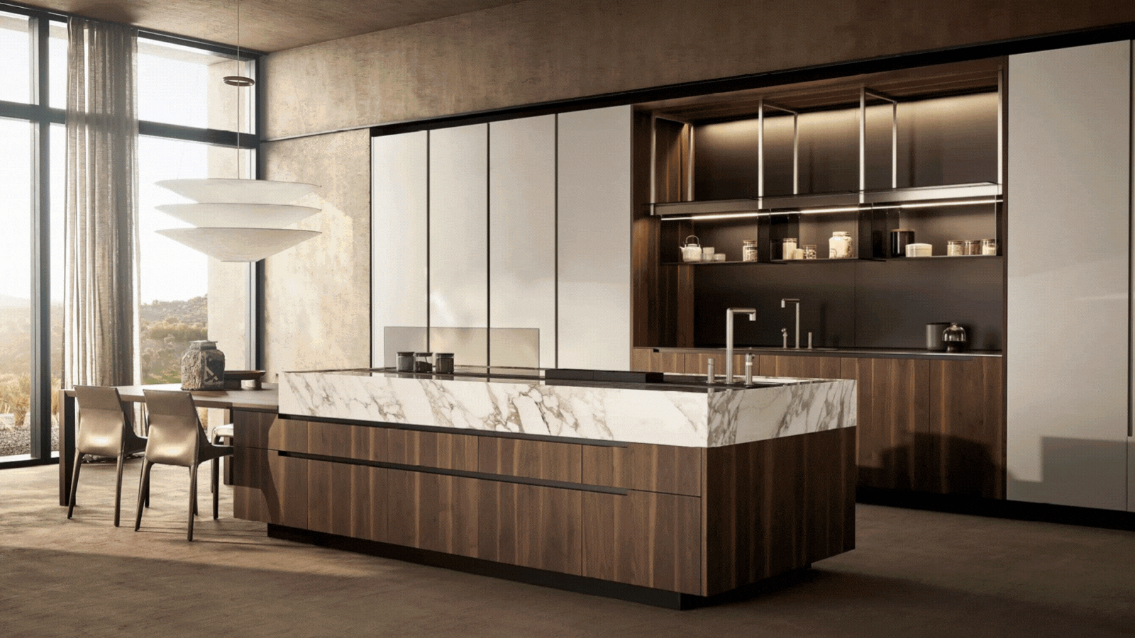 A gif of different Italian kitchen brands 