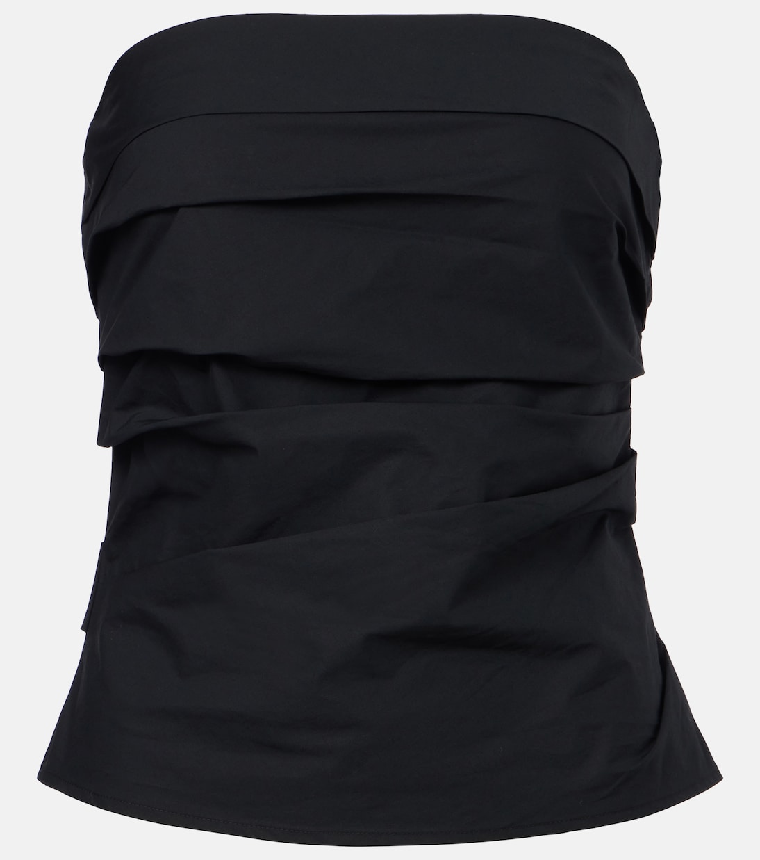 White Label Maisy Cotton-Blend Tube Top in Black - Proenza Schouler