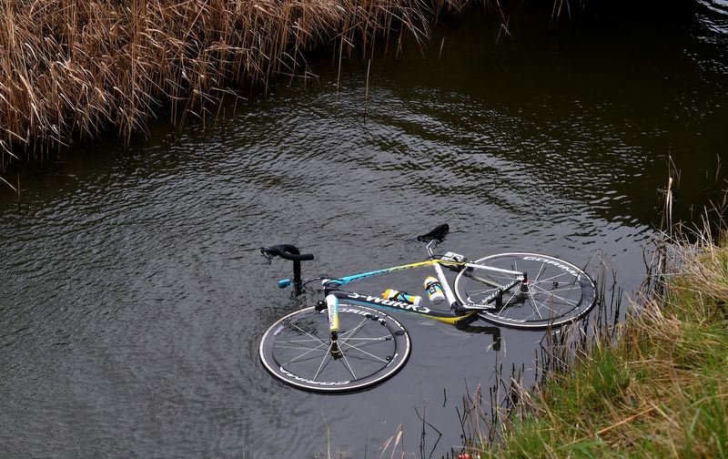 Floating bikes were a thing at Gent-Wevelgem