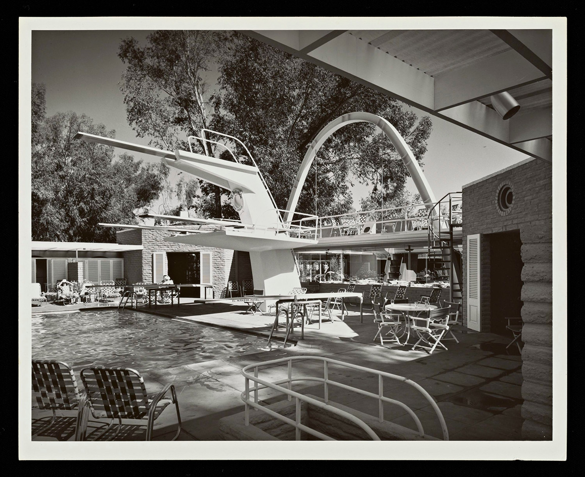 El Mirador Hotel pool, Palm Springs, 1962