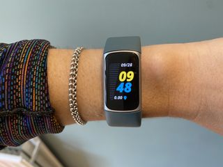 The Fitbit Charge 5 on the wrist